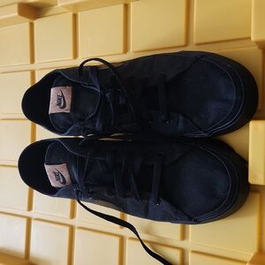 Nike Court Legacy mens black canvas sneakers size 12
